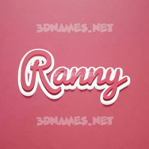 ranny in Red Scribble style - 3D name wallpaper ranny in Red Scribble style - 3D name wallpaper
