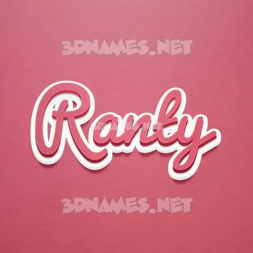 ranty in Red Scribble style - 3D name wallpaper ranty in Red Scribble style - 3D name wallpaper