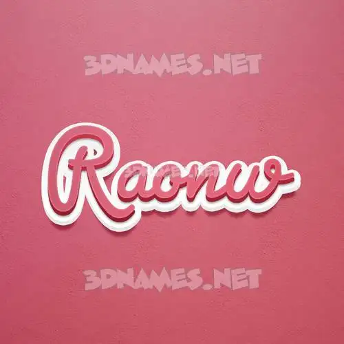 raonw in Red Scribble style - 3D name wallpaper raonw in Red Scribble style - 3D name wallpaper