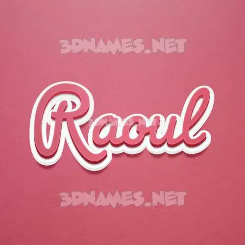 raoul in Red Scribble style - 3D name wallpaper raoul in Red Scribble style - 3D name wallpaper