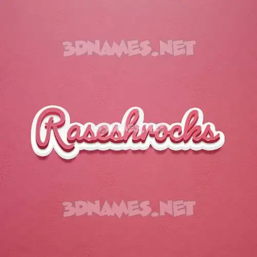 raseshrocks in Red Scribble style - 3D name wallpaper raseshrocks in Red Scribble style - 3D name wallpaper