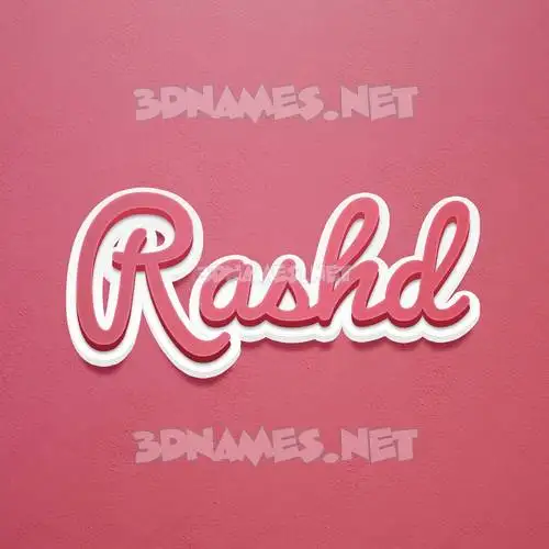 rashd in Red Scribble style - 3D name wallpaper rashd in Red Scribble style - 3D name wallpaper