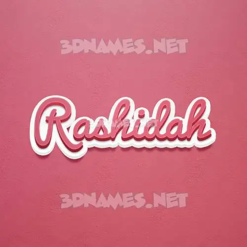 rashidah in Red Scribble style - 3D name wallpaper rashidah in Red Scribble style - 3D name wallpaper
