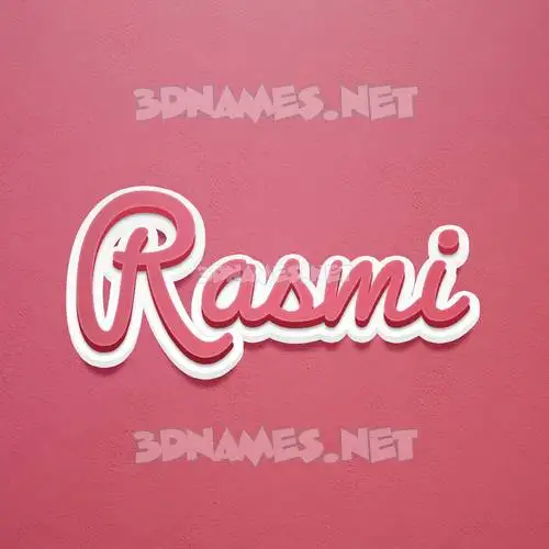 rasmi in Red Scribble style - 3D name wallpaper rasmi in Red Scribble style - 3D name wallpaper