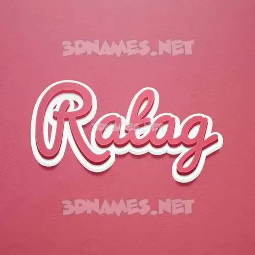ratag in Red Scribble style - 3D name wallpaper ratag in Red Scribble style - 3D name wallpaper