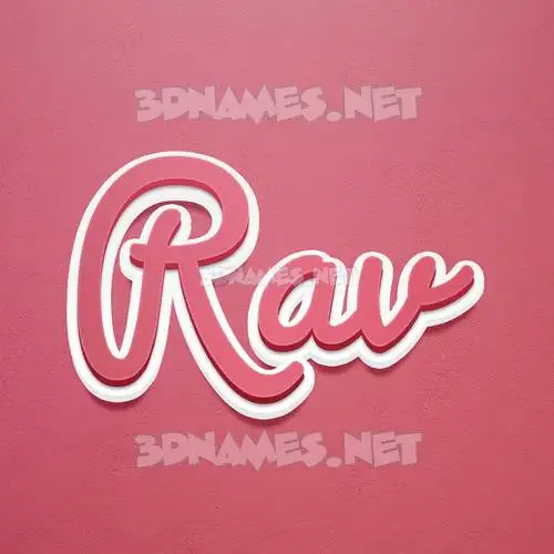 rav in Red Scribble style - 3D name wallpaper rav in Red Scribble style - 3D name wallpaper