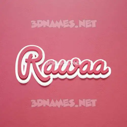rawaa in Red Scribble style - 3D name wallpaper rawaa in Red Scribble style - 3D name wallpaper