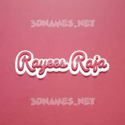 rayees raja in Red Scribble style - 3D name wallpaper rayees raja in Red Scribble style - 3D name wallpaper