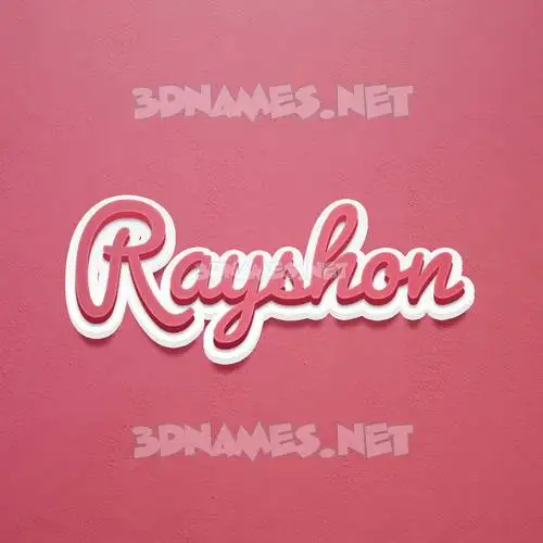 rayshon in Red Scribble style - 3D name wallpaper rayshon in Red Scribble style - 3D name wallpaper