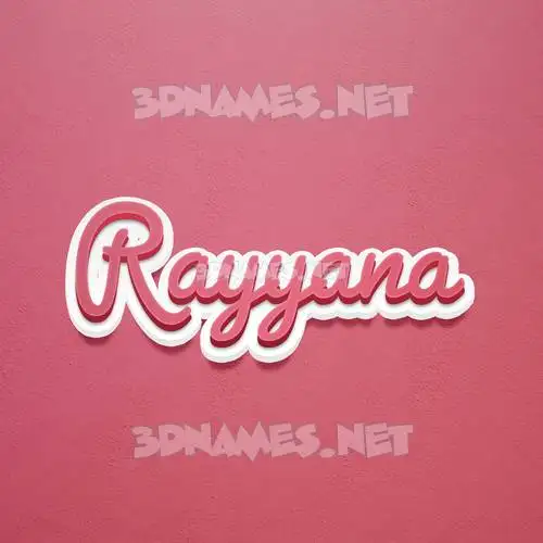 rayyana in Red Scribble style - 3D name wallpaper rayyana in Red Scribble style - 3D name wallpaper