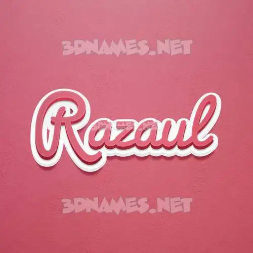 razaul in Red Scribble style - 3D name wallpaper razaul in Red Scribble style - 3D name wallpaper