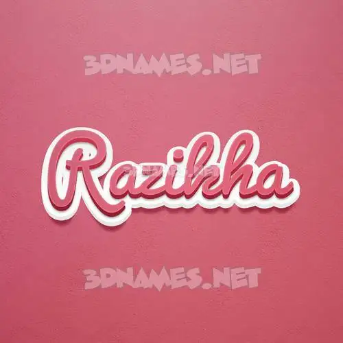 razikha in Red Scribble style - 3D name wallpaper razikha in Red Scribble style - 3D name wallpaper