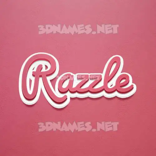 razzle in Red Scribble style - 3D name wallpaper razzle in Red Scribble style - 3D name wallpaper