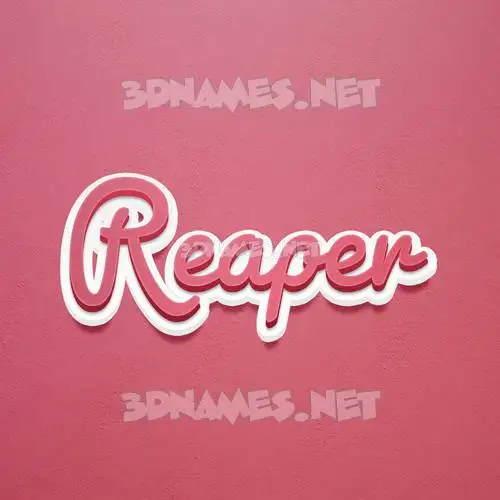 reaper in Red Scribble style - 3D name wallpaper reaper in Red Scribble style - 3D name wallpaper