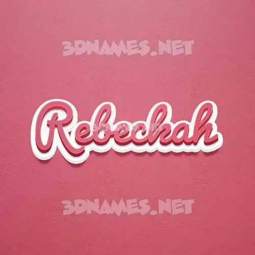 rebeckah in Red Scribble style - 3D name wallpaper rebeckah in Red Scribble style - 3D name wallpaper