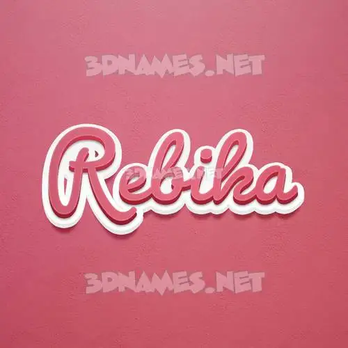 rebika in Red Scribble style - 3D name wallpaper rebika in Red Scribble style - 3D name wallpaper