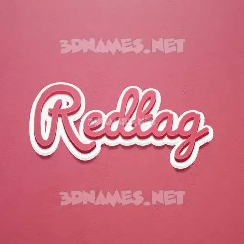redtag in Red Scribble style - 3D name wallpaper redtag in Red Scribble style - 3D name wallpaper