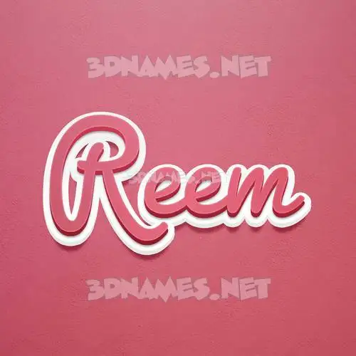 reem in Red Scribble style - 3D name wallpaper reem in Red Scribble style - 3D name wallpaper