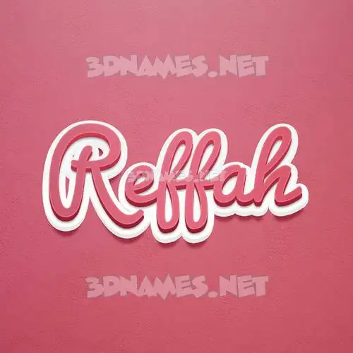 reffah in Red Scribble style - 3D name wallpaper reffah in Red Scribble style - 3D name wallpaper