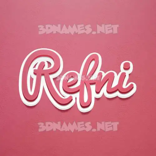 refni in Red Scribble style - 3D name wallpaper refni in Red Scribble style - 3D name wallpaper