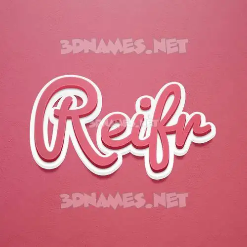 reifr in Red Scribble style - 3D name wallpaper reifr in Red Scribble style - 3D name wallpaper