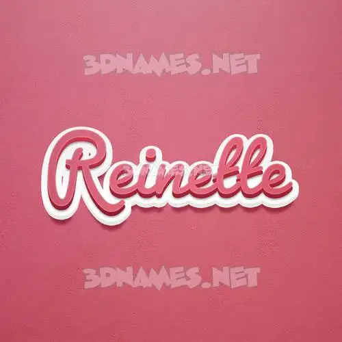 reinette in Red Scribble style - 3D name wallpaper reinette in Red Scribble style - 3D name wallpaper