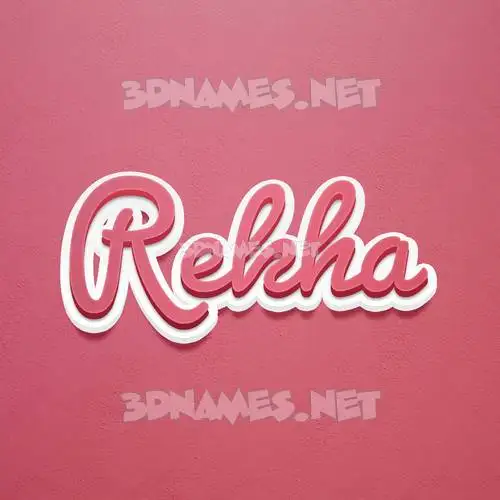 rekha in Red Scribble style - 3D name wallpaper rekha in Red Scribble style - 3D name wallpaper