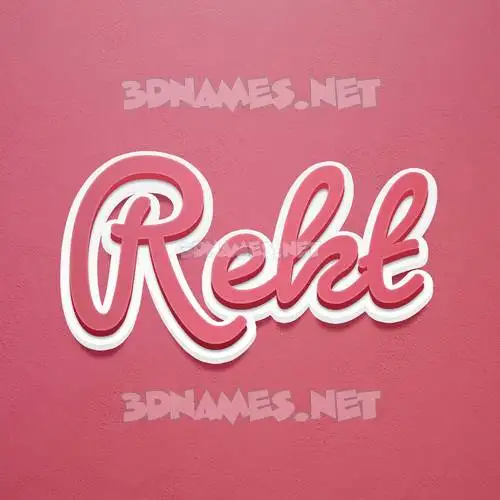 rekt in Red Scribble style - 3D name wallpaper rekt in Red Scribble style - 3D name wallpaper