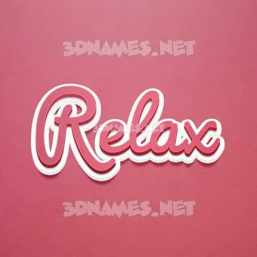relax in Red Scribble style - 3D name wallpaper relax in Red Scribble style - 3D name wallpaper