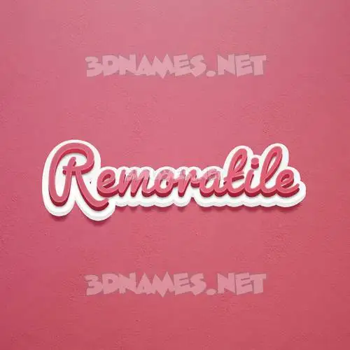 remoratile in Red Scribble style - 3D name wallpaper remoratile in Red Scribble style - 3D name wallpaper