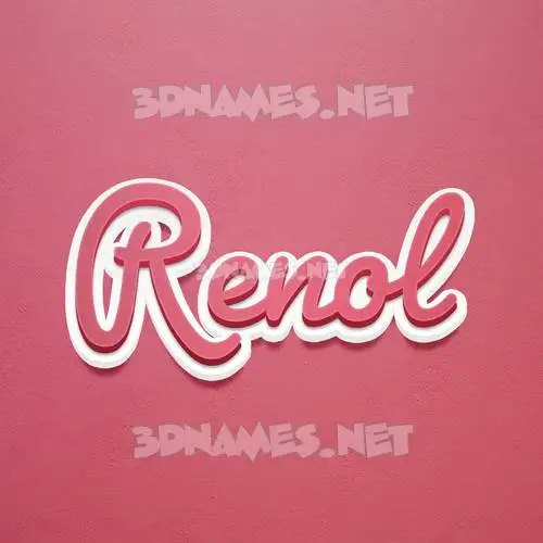 renol in Red Scribble style - 3D name wallpaper renol in Red Scribble style - 3D name wallpaper