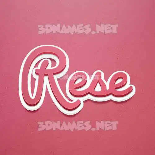 rese in Red Scribble style - 3D name wallpaper rese in Red Scribble style - 3D name wallpaper