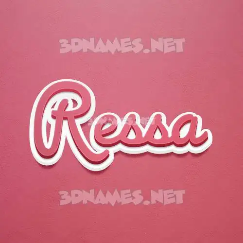 ressa in Red Scribble style - 3D name wallpaper ressa in Red Scribble style - 3D name wallpaper