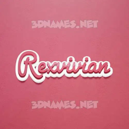 rexvivian in Red Scribble style - 3D name wallpaper rexvivian in Red Scribble style - 3D name wallpaper
