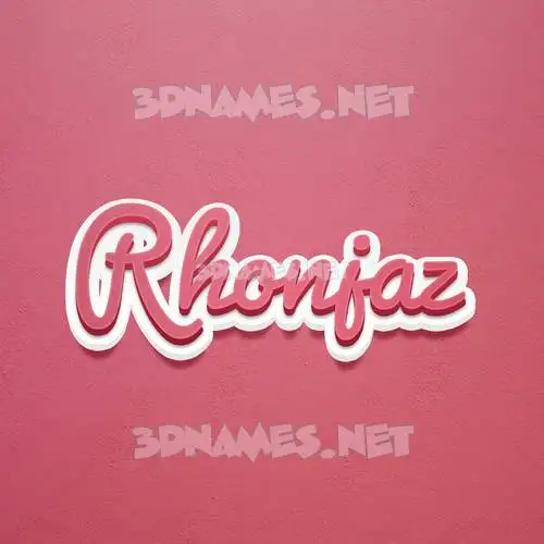 rhonjaz in Red Scribble style - 3D name wallpaper rhonjaz in Red Scribble style - 3D name wallpaper