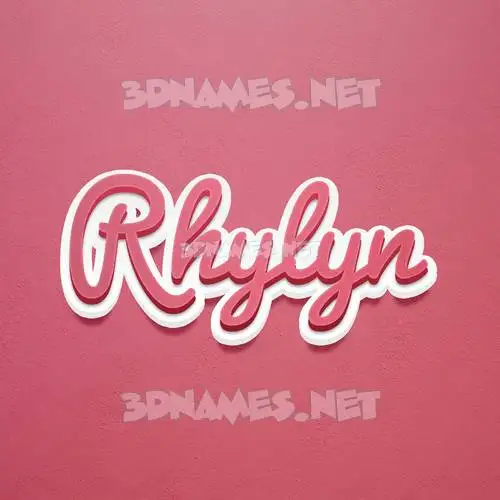 rhylyn in Red Scribble style - 3D name wallpaper rhylyn in Red Scribble style - 3D name wallpaper