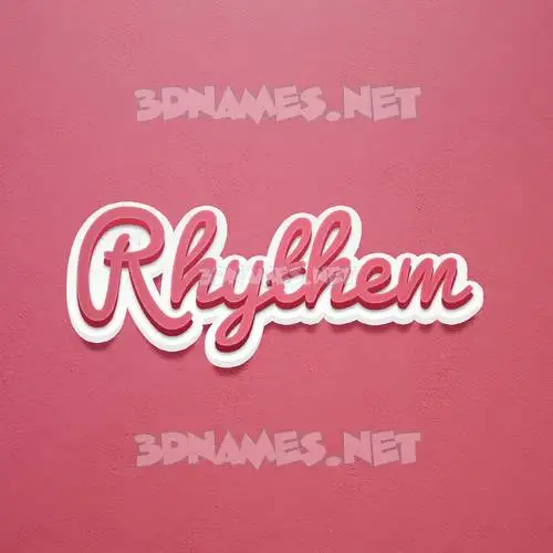 rhythem in Red Scribble style - 3D name wallpaper rhythem in Red Scribble style - 3D name wallpaper