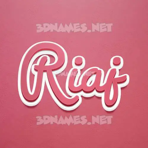 riaj in Red Scribble style - 3D name wallpaper riaj in Red Scribble style - 3D name wallpaper