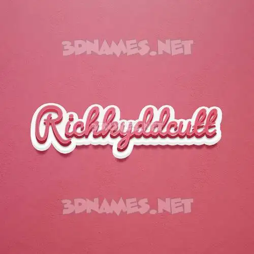richkyddcutt in Red Scribble style - 3D name wallpaper richkyddcutt in Red Scribble style - 3D name wallpaper