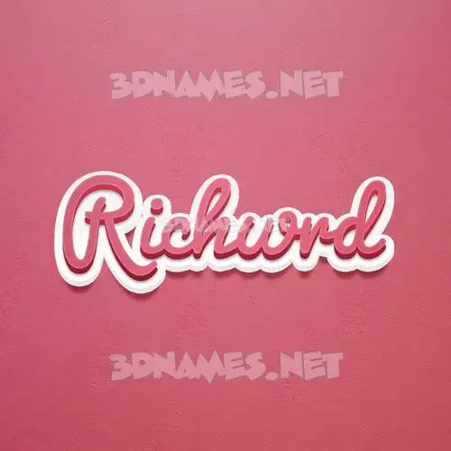 richwrd in Red Scribble style - 3D name wallpaper richwrd in Red Scribble style - 3D name wallpaper