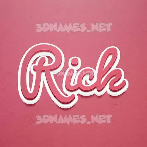 rick in Red Scribble style - 3D name wallpaper rick in Red Scribble style - 3D name wallpaper