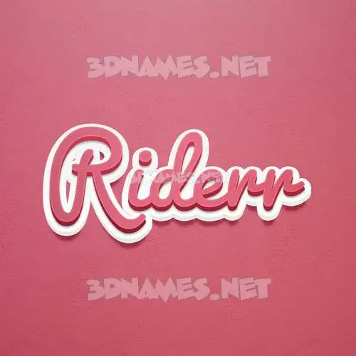 riderr in Red Scribble style - 3D name wallpaper riderr in Red Scribble style - 3D name wallpaper