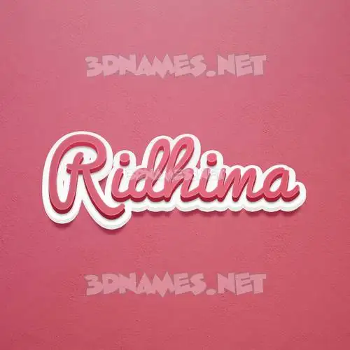 ridhima in Red Scribble style - 3D name wallpaper ridhima in Red Scribble style - 3D name wallpaper