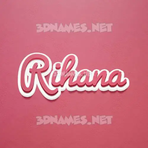 rihana in Red Scribble style - 3D name wallpaper rihana in Red Scribble style - 3D name wallpaper