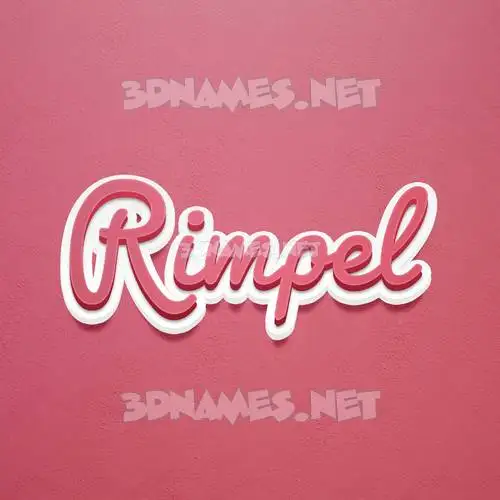 rimpel in Red Scribble style - 3D name wallpaper rimpel in Red Scribble style - 3D name wallpaper