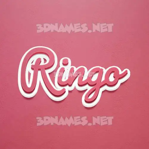 ringo in Red Scribble style - 3D name wallpaper ringo in Red Scribble style - 3D name wallpaper
