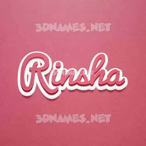 rinsha in Red Scribble style - 3D name wallpaper rinsha in Red Scribble style - 3D name wallpaper