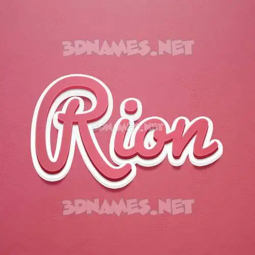 rion in Red Scribble style - 3D name wallpaper rion in Red Scribble style - 3D name wallpaper