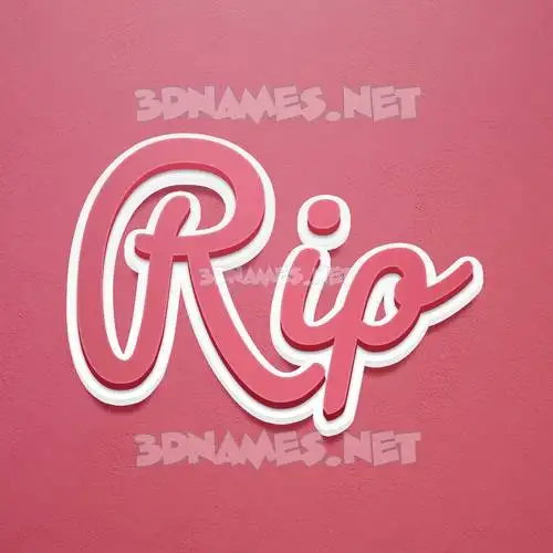 rip in Red Scribble style - 3D name wallpaper rip in Red Scribble style - 3D name wallpaper