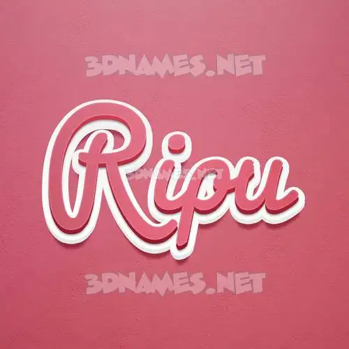 ripu in Red Scribble style - 3D name wallpaper ripu in Red Scribble style - 3D name wallpaper